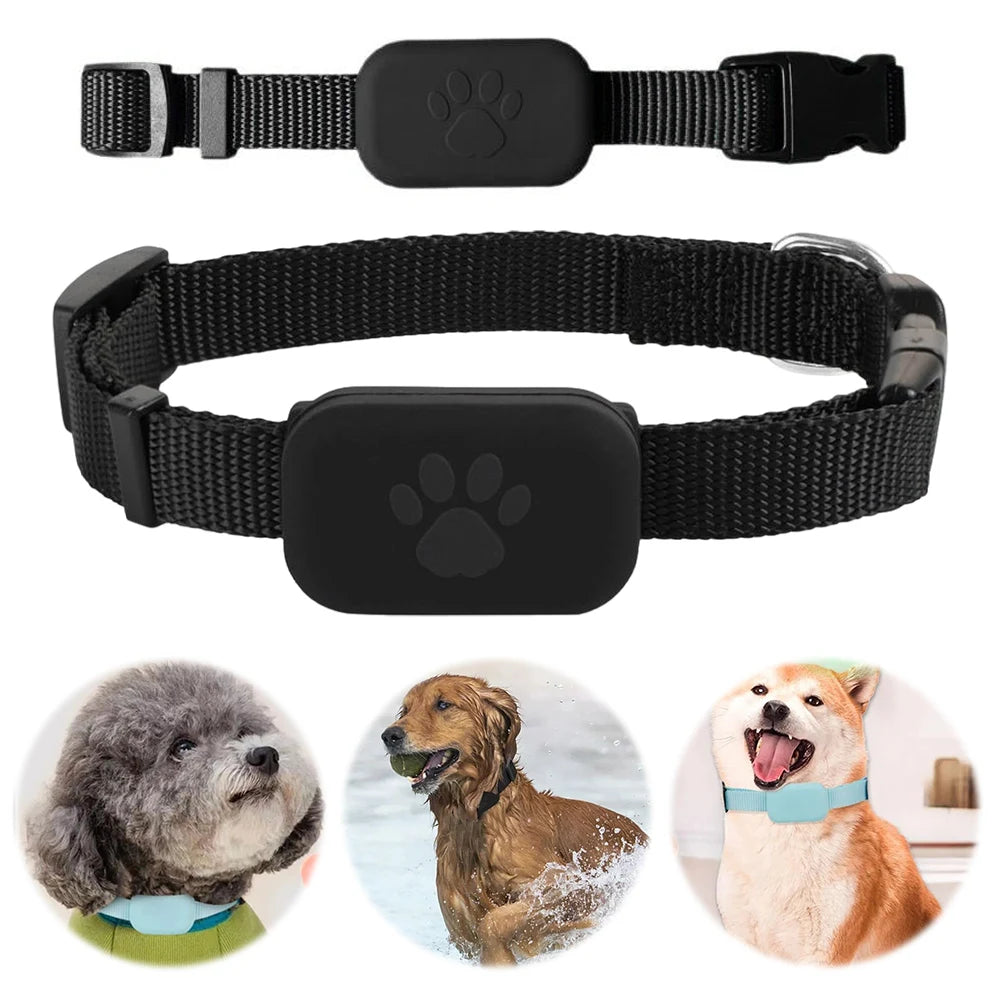 Waterproof GPS Pet Tracker for Dogs & Cats with Adjustable Collar – Real-Time Anti-Lost Smart Locator Device for iOS & Android