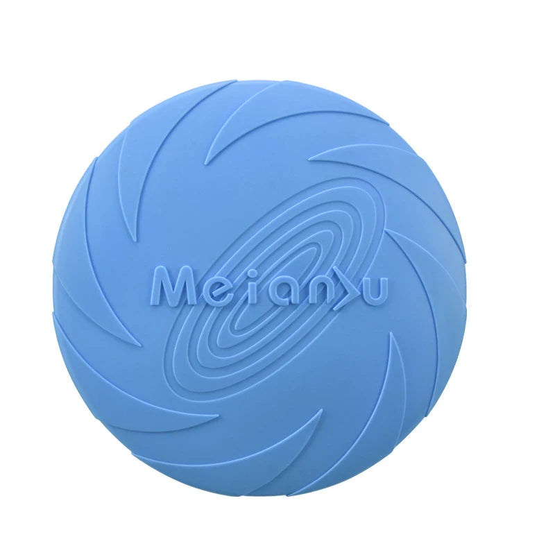 Silicone Dog Flying Disc Toy – Durable TPR Frisbee for Fetch, Outdoor Training & Interactive Play