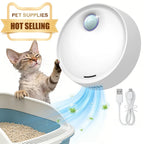 Smart Pet Odor Purifier Auto Sensor Cat Litter Box Deodorizer – Silent Rechargeable Air Freshener for Pets, Toilets & Shoe Cabinets (3000mAh)