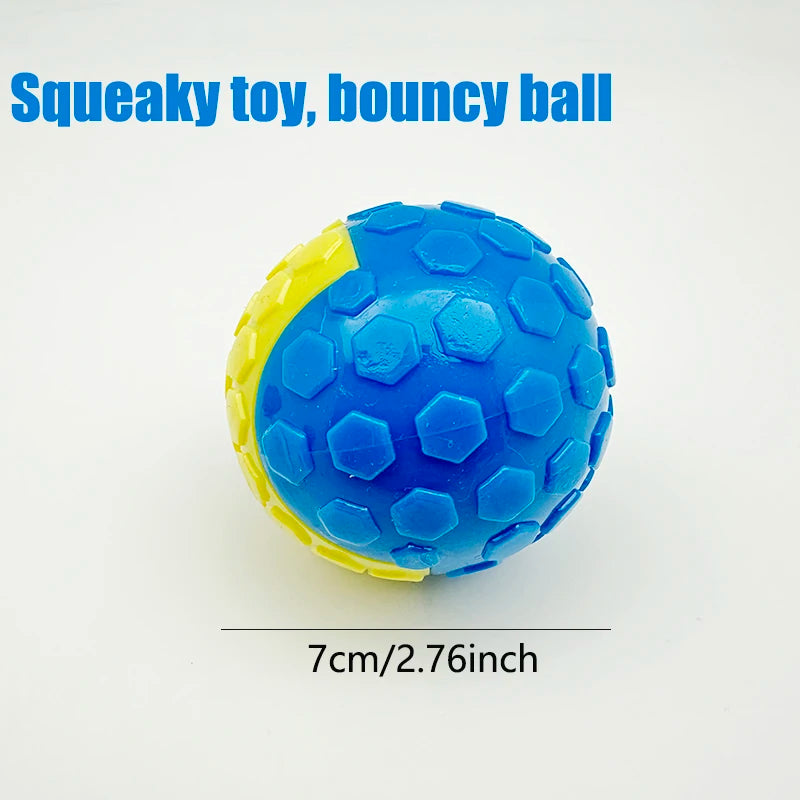 Interactive Dog Sound Rubber Toy Ball – Educational Squeaky Training and Boredom Relief Toy for Dogs