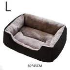 Soft Plush Pet Bed for Cats & Small Dogs – Cozy Warm Sleeping Cushion Basket House