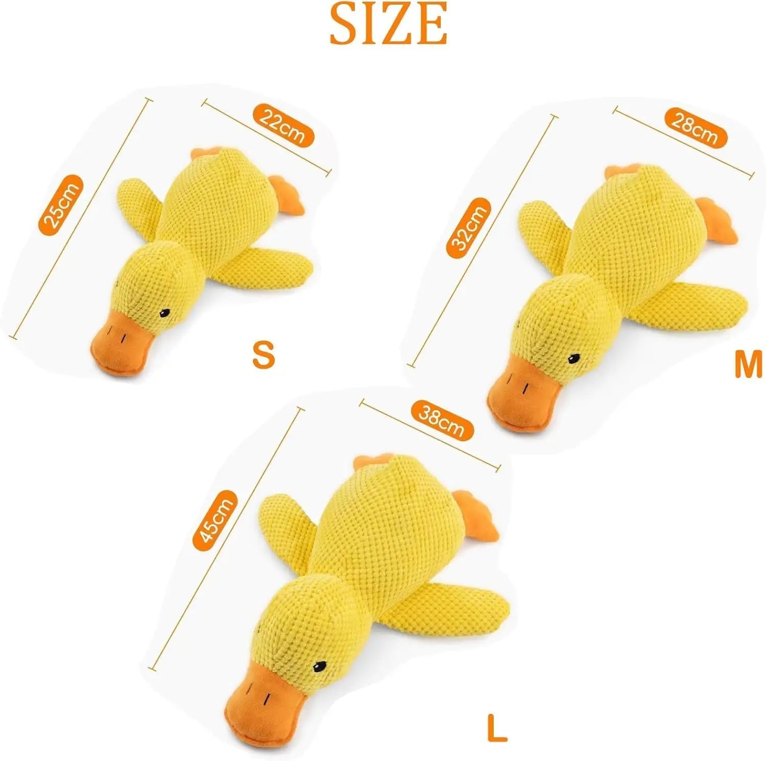 Duck Dog Toy Plush Chew Resistant Squeaky Toy – Soft Quacking Companion for Small and Large Dogs