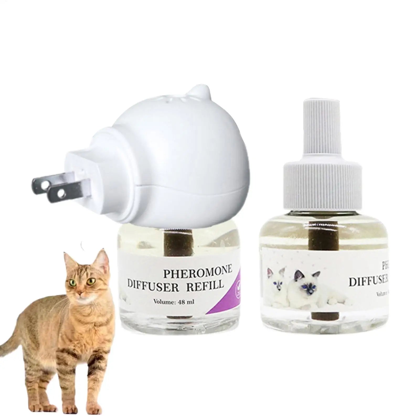 Long-Lasting Cat Pheromone Diffuser for Stress Relief | Calming Plug-In Comfort Aid for Kittens and Cats