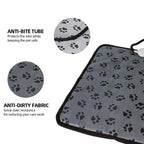 Waterproof Pet Heating Pad for Dogs and Cats | Electric Winter Heated Mattress with Temperature Control