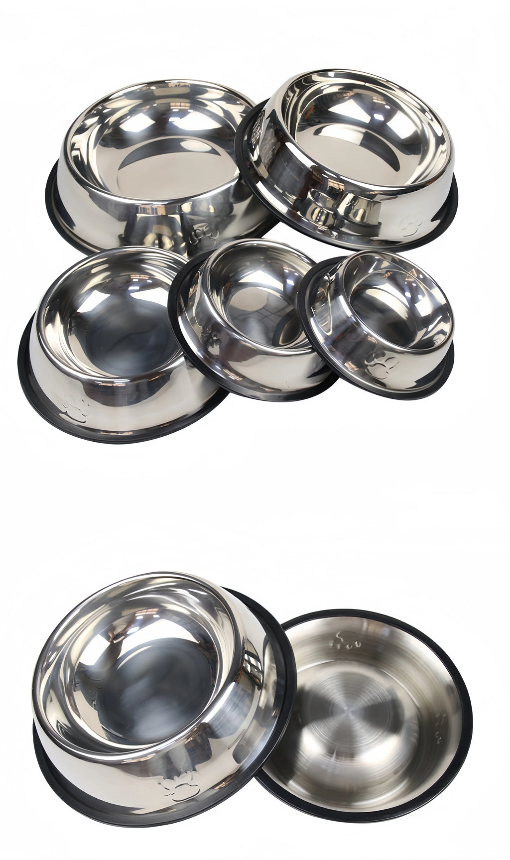 Stainless Steel Pet Bowl – Durable & Easy to Clean (6 Sizes)