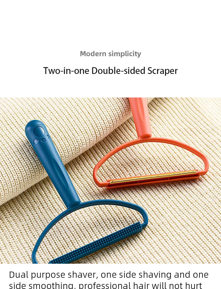 Portable Double-Sided Lint Roller Remover – Pet Hair & Fabric Shaver for Clothes, Sofa & Carpet