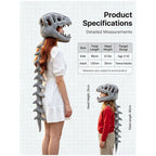 Funny T-Rex Skeleton Plush Hat – Dinosaur Bone Fossil Costume Headwear