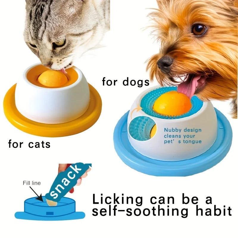 Pet Lick Mat Slow Feeder for Dogs & Cats – Interactive Yogurt & Treat Plate
