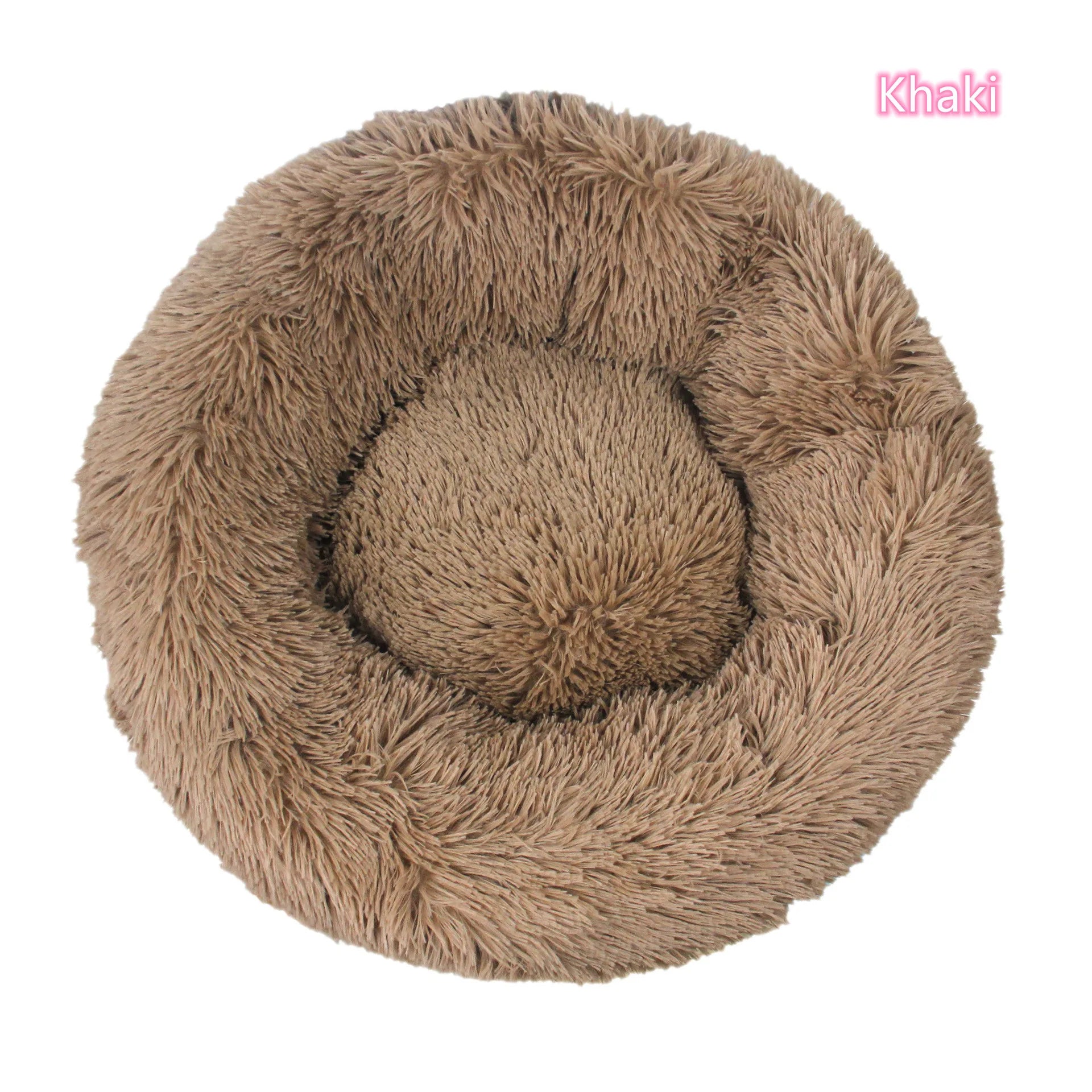 Super Soft Plush Cat Bed – Washable Donut Pet Bed for Cats and Small Dogs