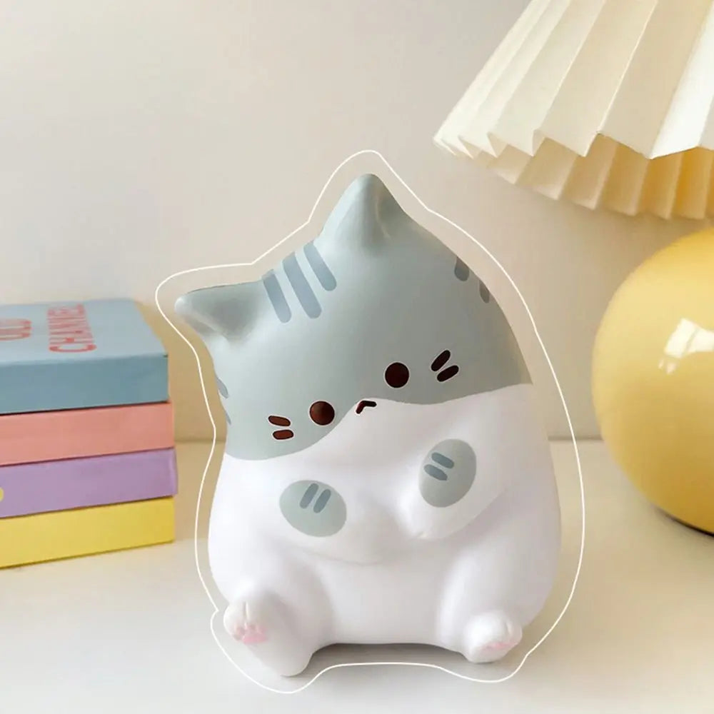 Cat Squishy Stress Relief Toy Slow Rising PU Squeeze Fidget