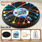 Rope Breaking Challenge Puzzle Toy – Logic Training Knot Untangle Game for Kids and Family Brain Development Toy