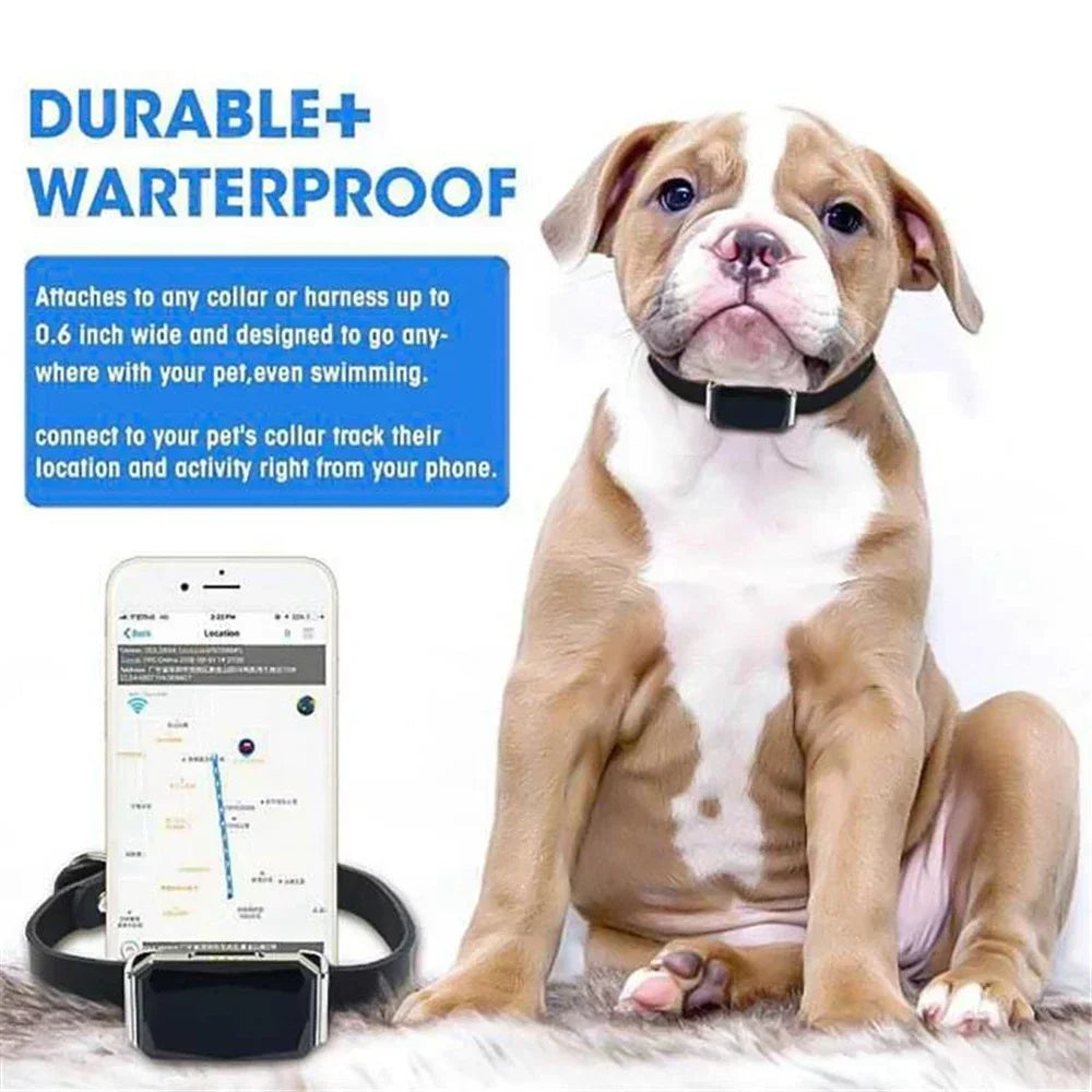 Smart GPS Pet Tracker Collar for Dogs and Cats – Waterproof Real-Time Location Device