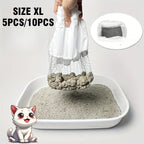 5PCS/10PCS Washable Cat Litter Filters for Litter Box Liners – Reusable Cat Litter Net Bags, Easy-Clean Pet Litter Box Accessories XL