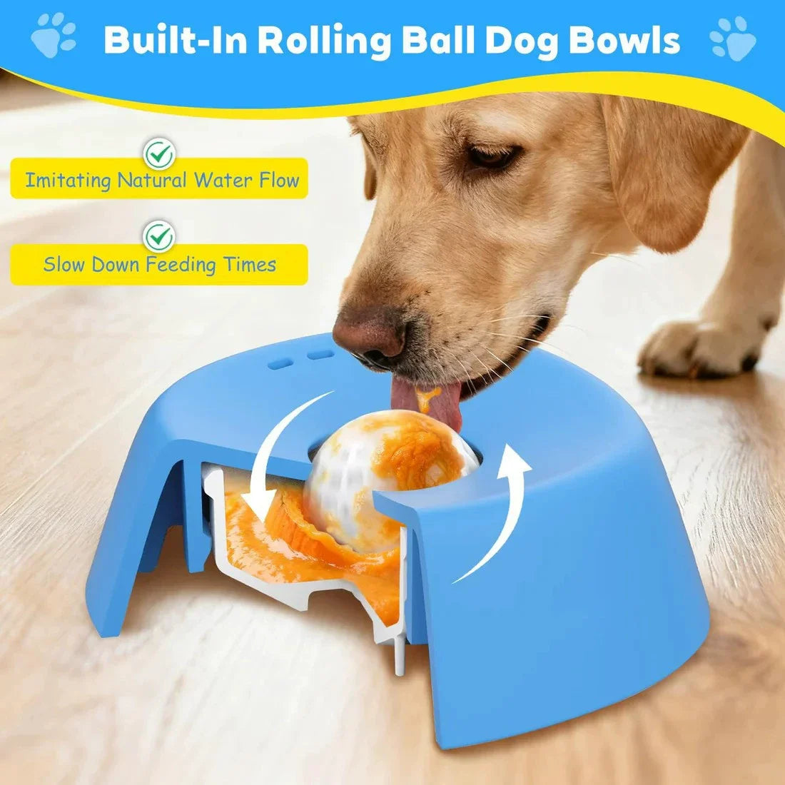 Pet Lick Bowl Slow Feeder – Non-Slip Silicone Mat for Dogs & Cats