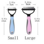 dog brush double-sided hair removal comb and hair removal tool used to remove mats and tangles the best pet grooming brush