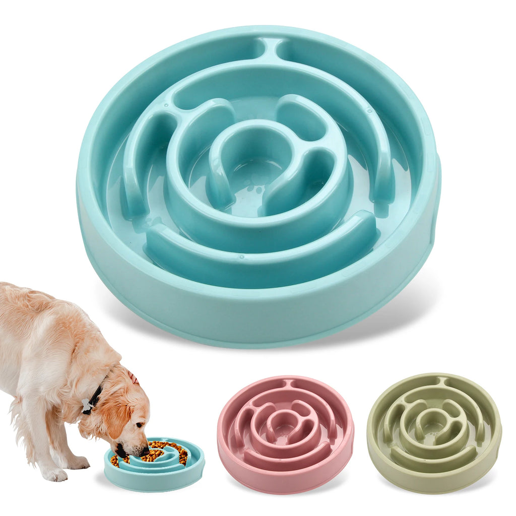 Slow Feeder Dog Bowl – Anti-Gulp Maze Design for Small, Medium & Large Dogs