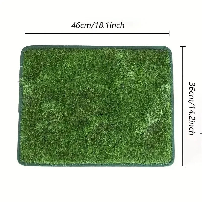 Artificial Grass Pet Lawn Mat – Washable and Reusable Dog Potty Training Grass Mat for Indoor and Outdoor Pets