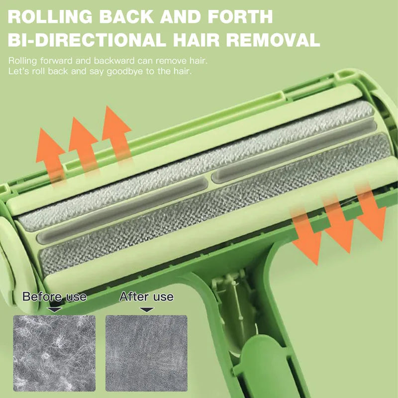 Pet Hair Remover Roller – Self-Cleaning Lint Brush for Dog & Cat Hair on Clothes, Furniture & Carpet