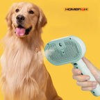 Steam Spray Dog Grooming Brush | Electric Pet Steam Comb for Dogs & Cats