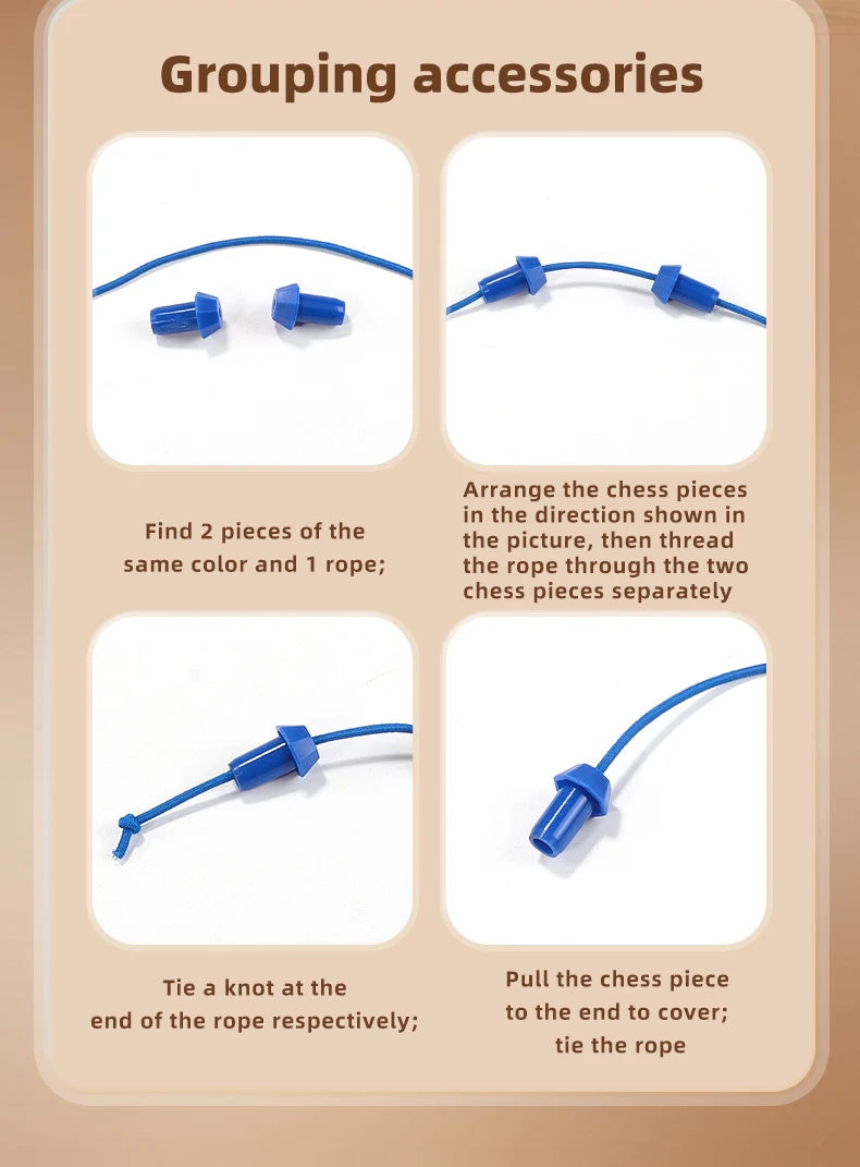 Rope Breaking Challenge Puzzle Toy – Logic Training Knot Untangle Game for Kids and Family Brain Development Toy