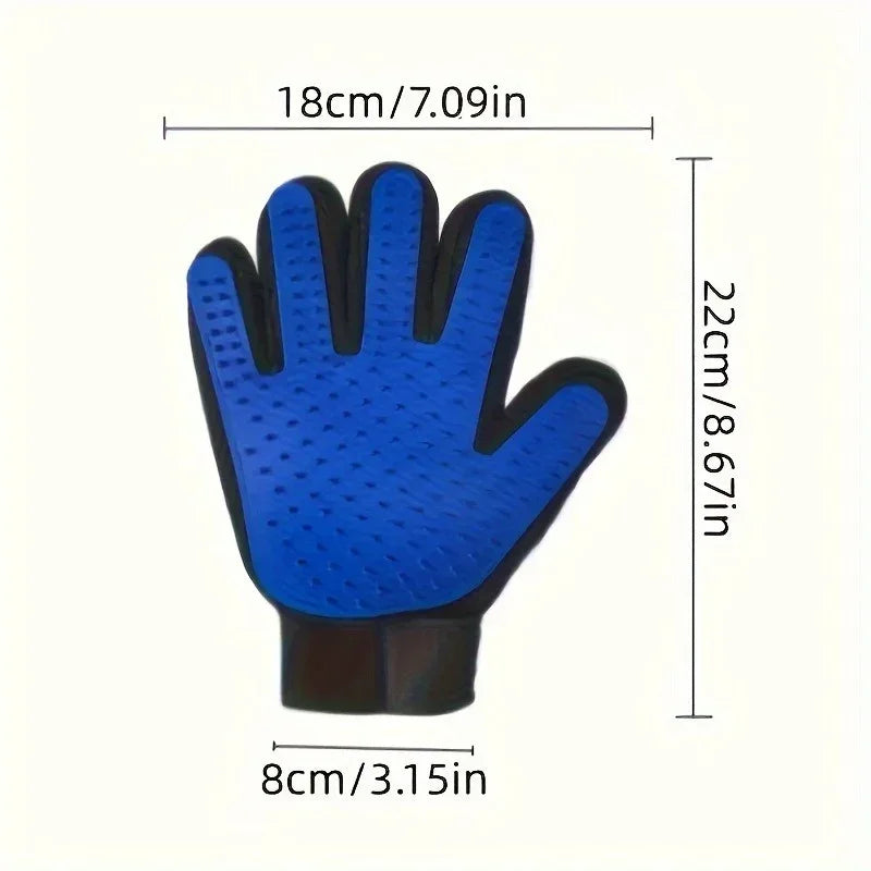 Pet Grooming Glove Deshedding Brush for Dogs and Cats Hair Removal Mitt