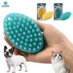 Oitabi Soft Rubber Pet Grooming Brush for Dogs & Cats – Bathing, Deshedding, Massage & Hair Removal Brush