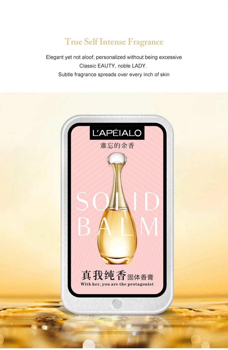 Women’s Solid Perfume Balm | Long Lasting Fruity Fragrance Portable Body Perfume Balm