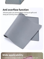 Pet Placemat Nonspill Easy to Clean Foldable Cat and Dog Feeding Mat Silicone Non-slip Waterproof Pet Mat