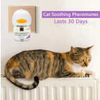 Cat Pheromone Plug-In Diffuser Kit with 30-Day Refill | Calming Stress Relief and Relaxation for Indoor Cats