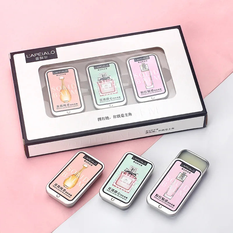 Women’s Solid Perfume Balm | Long Lasting Fruity Fragrance Portable Body Perfume Balm