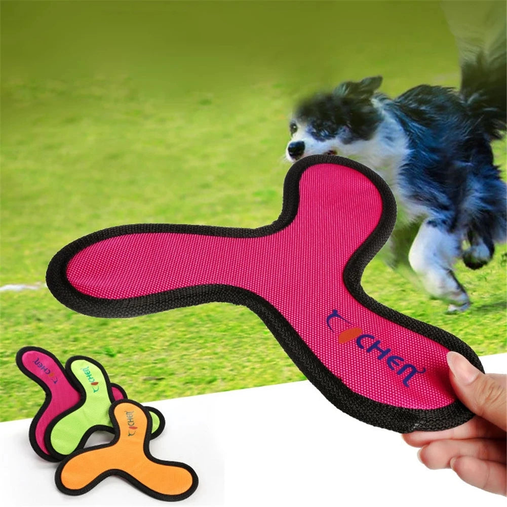 Oxford Cloth Dog Flying Disc Toy – Bite Resistant Interactive Frisbee for Fetch, Training & Outdoor Play