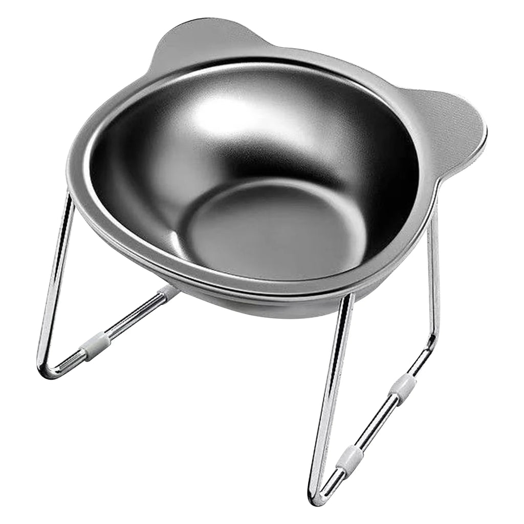 Elevated Stainless Steel Pet Bowl with Stand – Anti-Slip & Neck Support