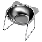 Elevated Stainless Steel Pet Bowl with Stand – Anti-Slip & Neck Support