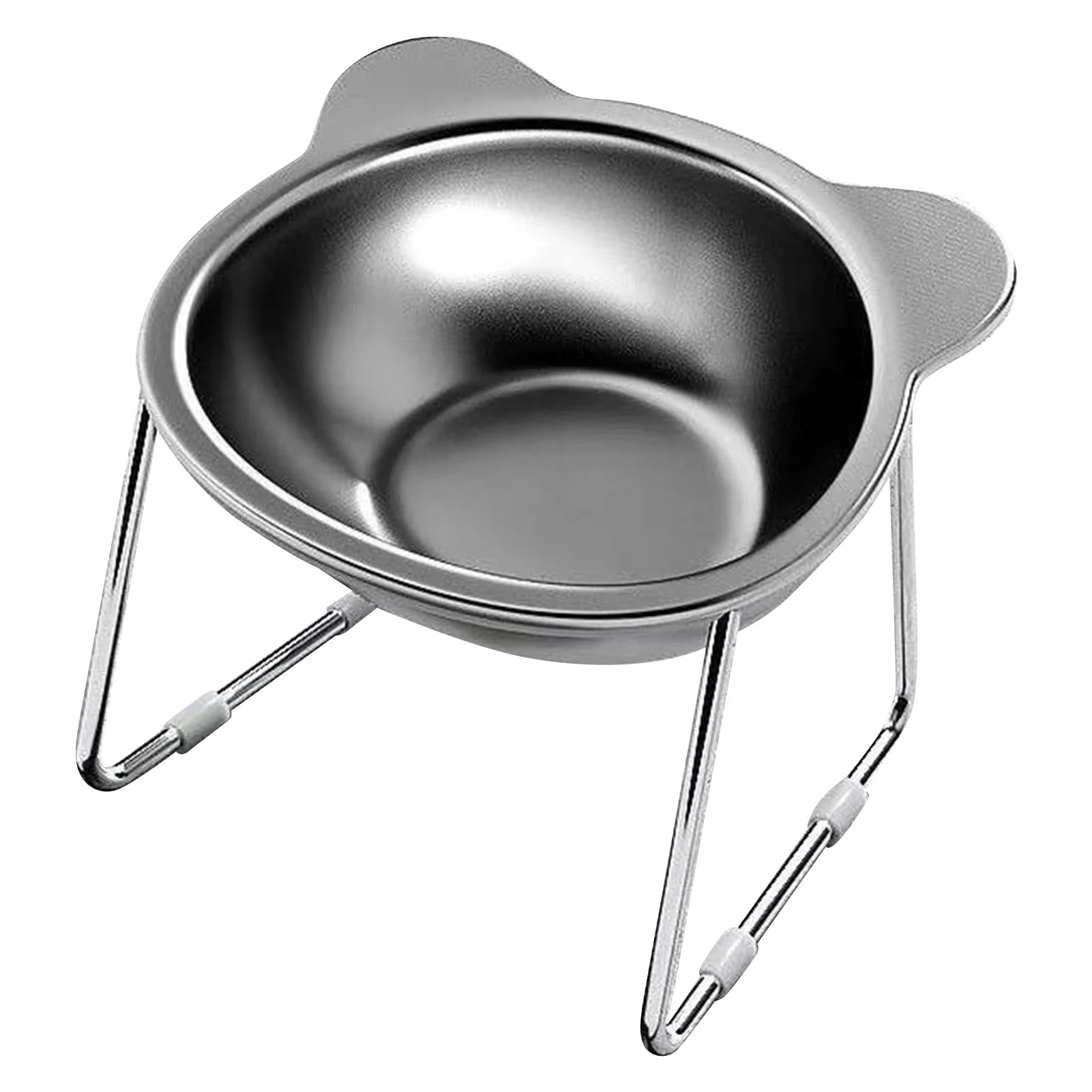 Elevated Stainless Steel Pet Bowl with Stand – Anti-Slip & Neck Support