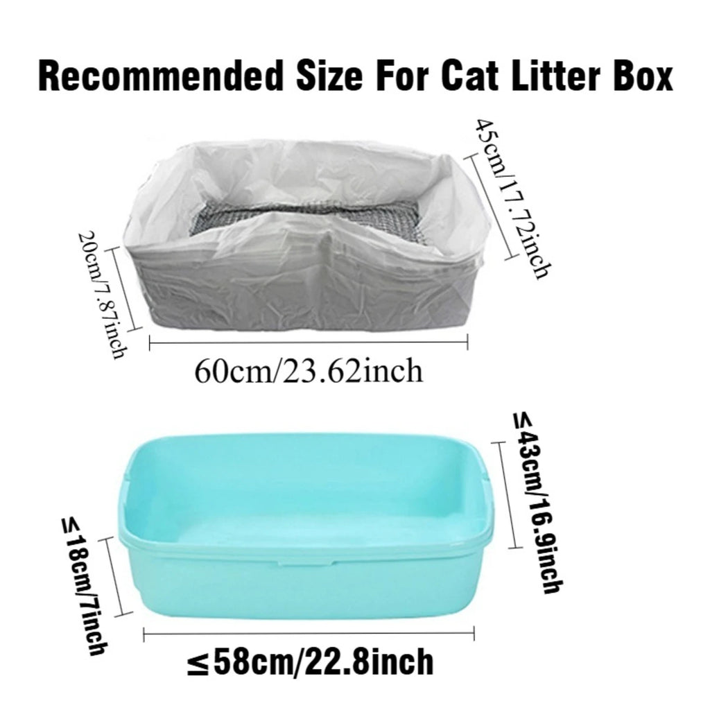 5PCS/10PCS Washable Cat Litter Filters for Litter Box Liners – Reusable Cat Litter Net Bags, Easy-Clean Pet Litter Box Accessories XL