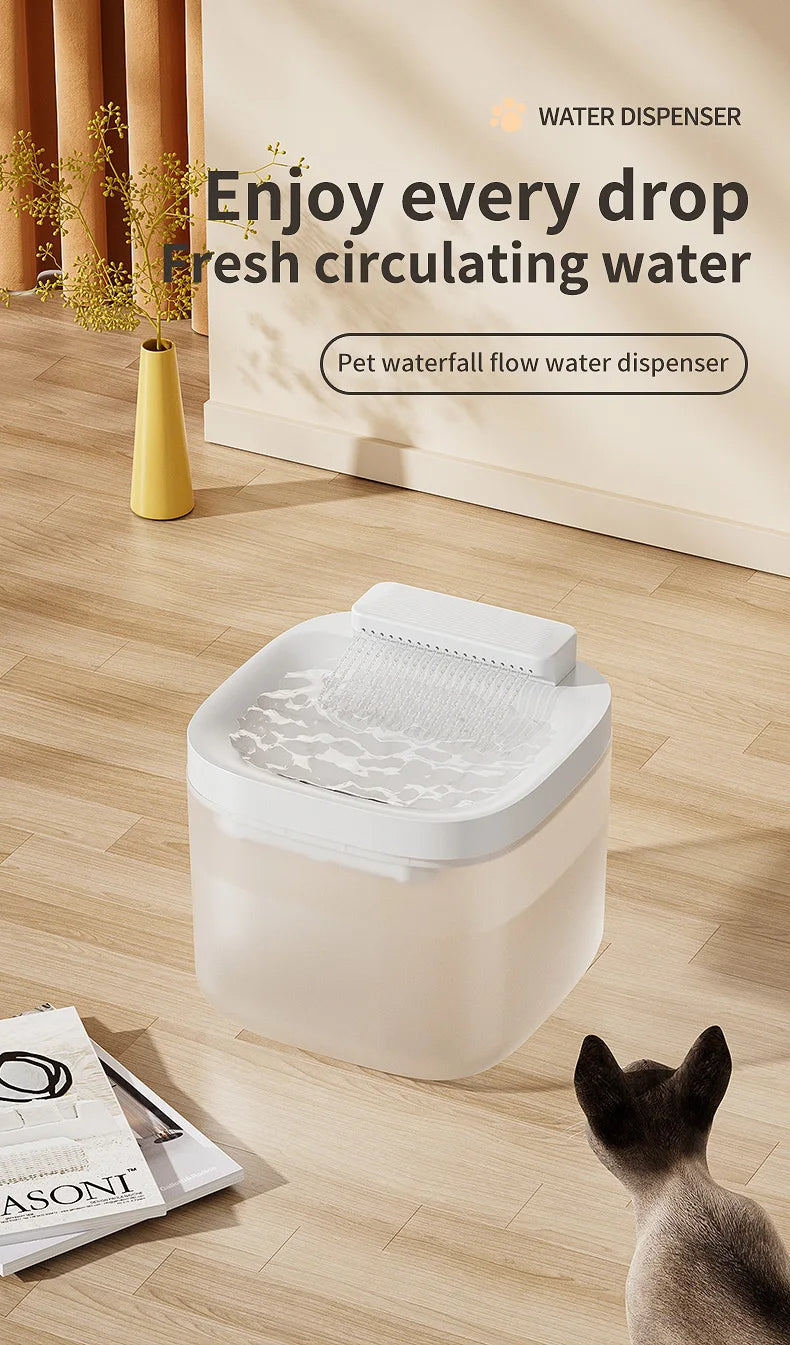 3L Automatic Cat Water Fountain – Silent Circulating Pet Drinking Dispenser with Filter