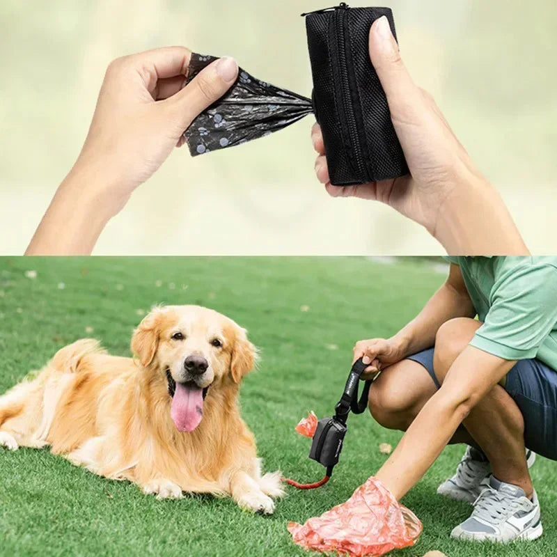 Portable Dog Poop Bag Dispenser – Waterproof Oxford Fabric Waste Bag Holder