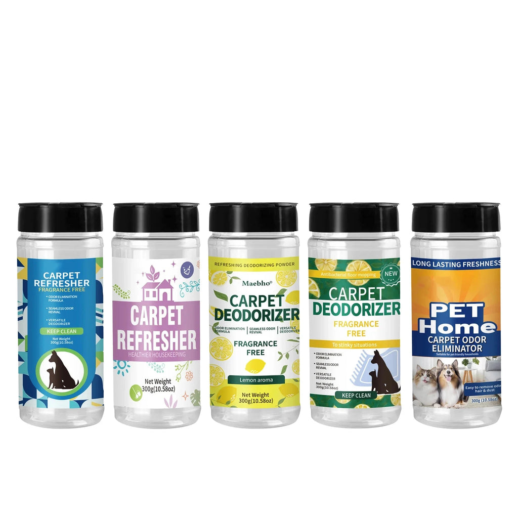 Carpet Deodorizing Powder – Powerful Pet Odor Eliminator & Lemon Carpet Freshener for Rugs, Sofas & Mattresses