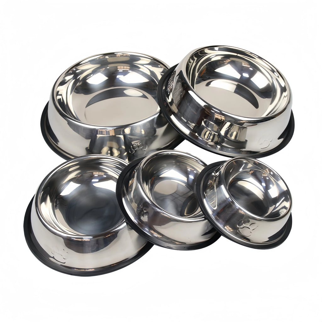 Stainless Steel Pet Bowl – Durable & Easy to Clean (6 Sizes)