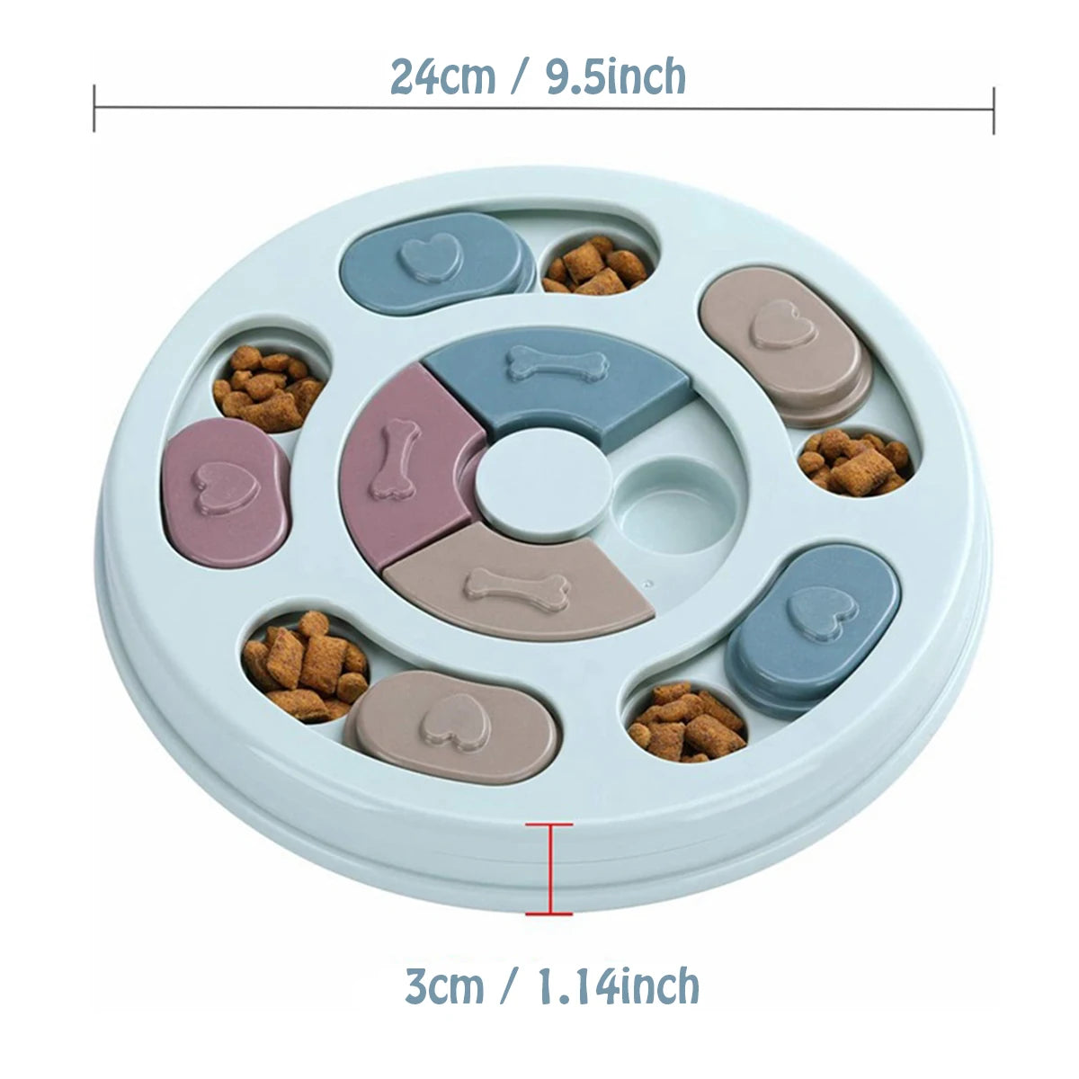 Dog Food Hiding Bowl – Interactive Slow Feeder Puzzle Toy for Dogs
