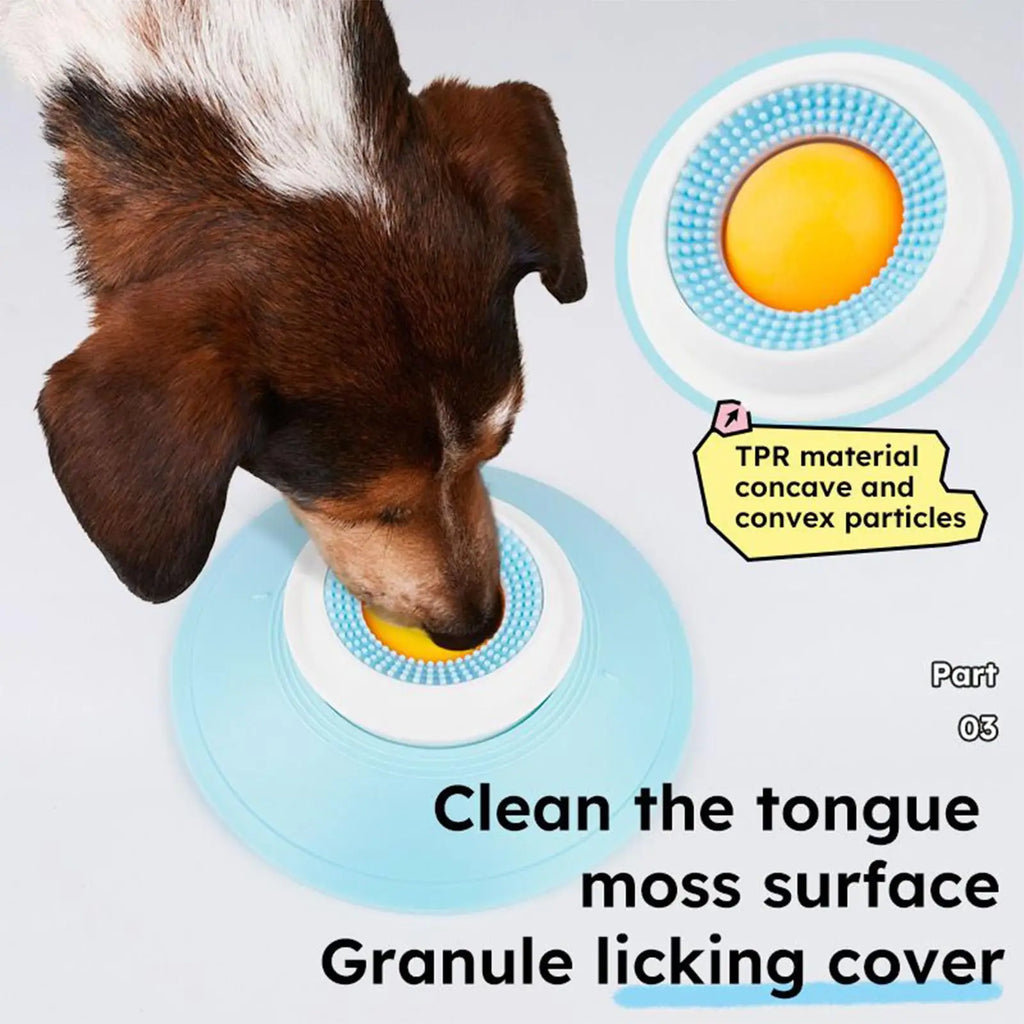 Dog Slow Feeder Lick Bowl with Suction Cup – Anti-Choking Feeding Mat Toy