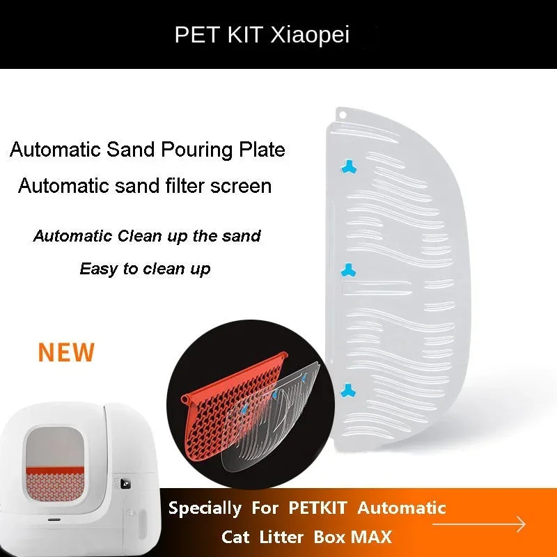 Original PETKIT Cat Litter Box Filter Mesh 3PCS for PURA MAX Automatic Self-Cleaning Cat Litter Box – Replacement Sand Pouring Plate Filter Screen Accessories