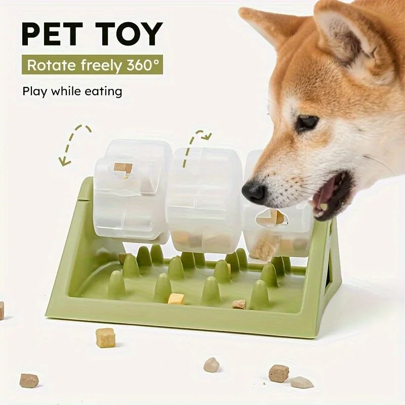 Interactive Dog Food Dispenser Toy – Puzzle Slow Feeder & Treat Dispenser
