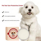 Pet Tear Stain Remover Paste for Dogs and Cats – Gentle Eye Cleaner and Eye Booger Remover with Soft Brush