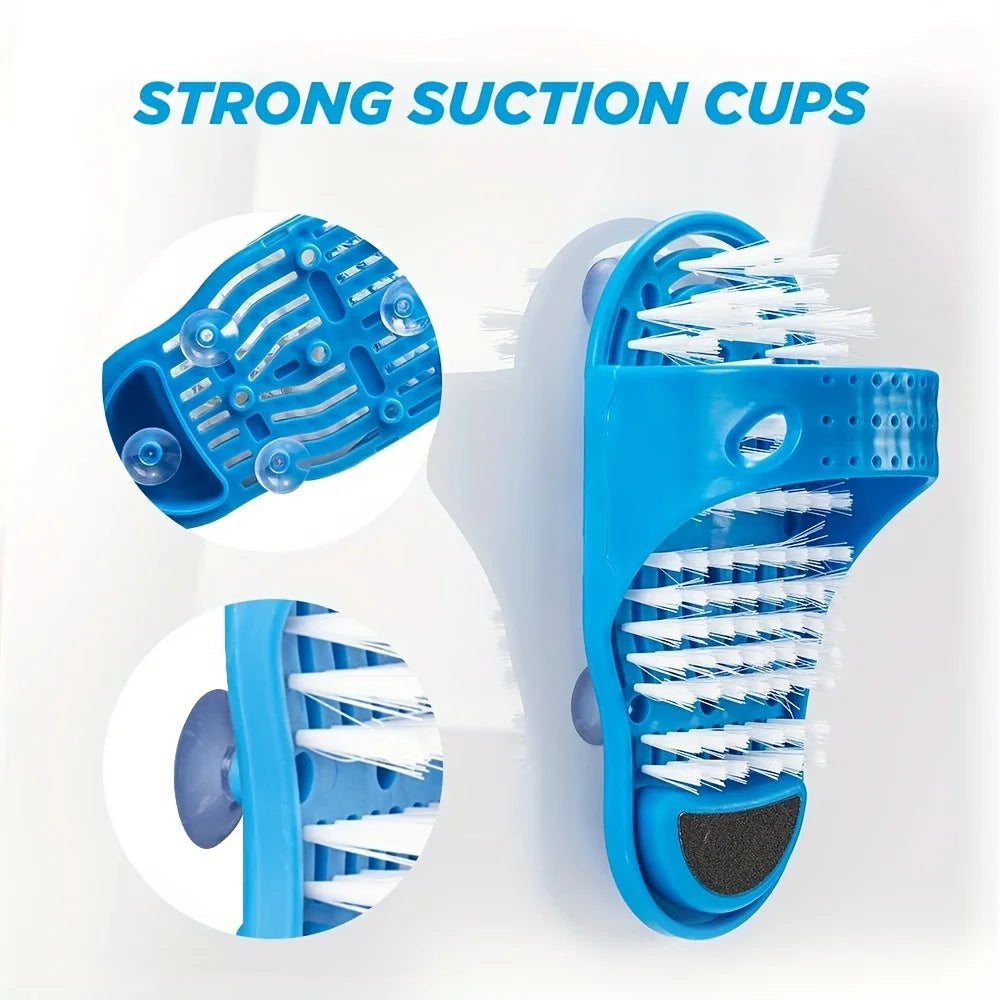 High Reliability Shower Foot Cleaner Foot Washing Brush Foot Scrub Massage Dead Skin Remover With Suction Cup for Bathing Hotels