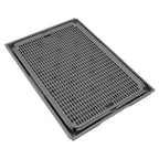 TOPINCN Double Layer Cat Litter Mat – Washable Anti-Slip Cat Litter Catcher Mat for Litter Box Floor Protection (41×28cm)