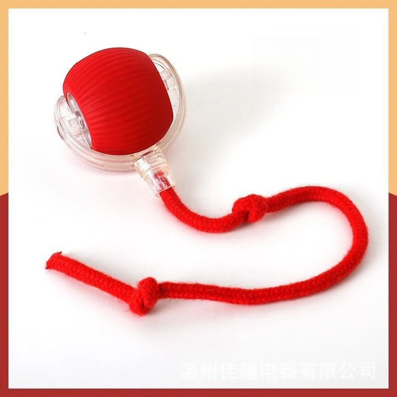 Interactive Dog and Cat Ball Toy with Rope – Durable Self Entertainment Jumping Pet Teaser Ball