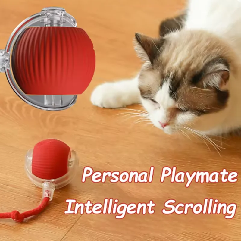 Interactive Dog and Cat Ball Toy with Rope – Durable Self Entertainment Jumping Pet Teaser Ball