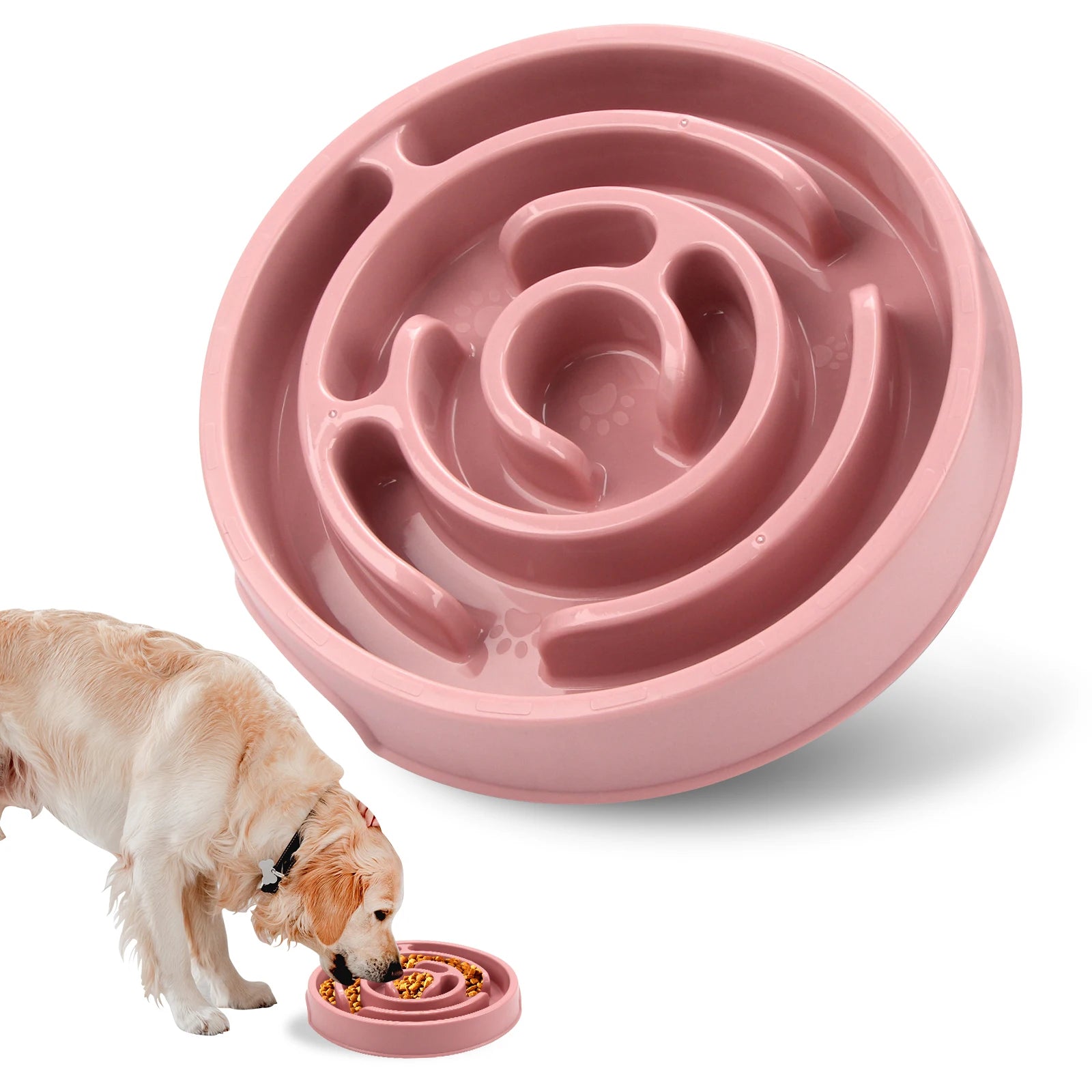 Slow Feeder Dog Bowl – Anti-Gulp Maze Design for Small, Medium & Large Dogs