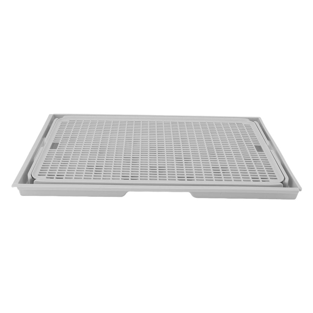 TOPINCN Double Layer Cat Litter Mat – Washable Anti-Slip Cat Litter Catcher Mat for Litter Box Floor Protection (41×28cm)